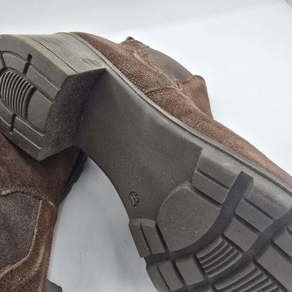 Eric Michael Women's Size 37 (6.5-7) Brown Leather Chelsea Ankle Boots - Picture 8 of 9